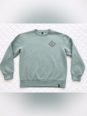 Salty Crew Floral Logo Crewneck Sweatshirt Seafoam Green Small